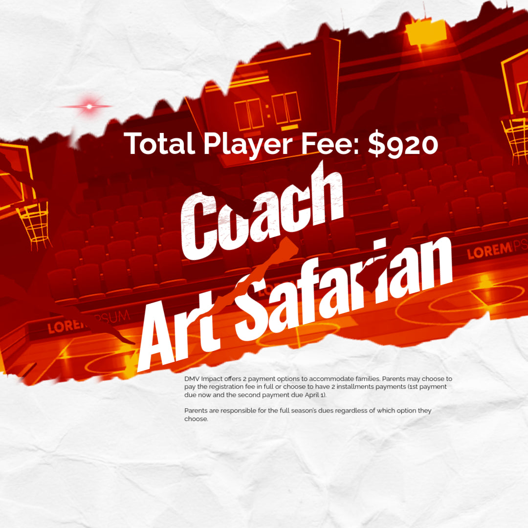 Player Registration Fee - Coach Art Safarian