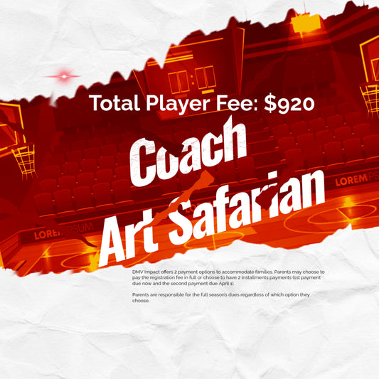 Player Registration Fee - Coach Art Safarian